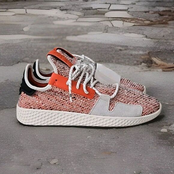 adidas Tennis HU V2 x Pharrell Scarlet 2018 Athletic Shoes Men's Size 9 - Picture 5 of 8